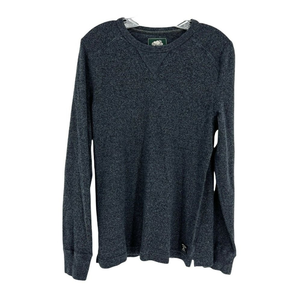 Roots Pullover Sweatshirt Sweater Men's Small Charcoal Gray Long Sleeve …